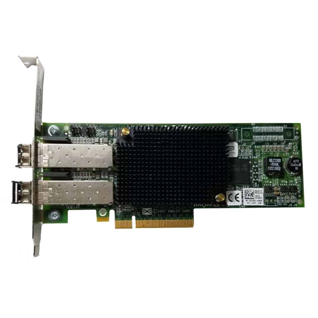 G220C  | Refurbished Dell Emulex LPE12002-E Dual Port 8Gb SFP+ HBA Full Height