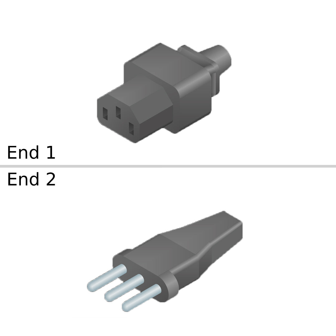 NetApp X-33110-00-0E-C - 2.5m Power Cable with Plug IEC60320-C13/CEI 23-16 | Power Cord,Italy,E-Series,0E,-C