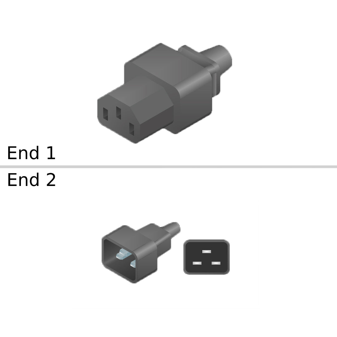 NetApp X-50617-00-0E-C - 1.8288m Power Cable with Plug IEC60320-C13/IEC60320-C20 | Power Cord,In-Cabinet,2m,C20-C13,E-Series,0E,-C