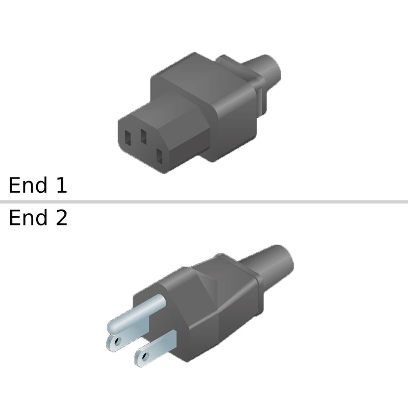 IEC60320-C13 / NEMA-5-15P