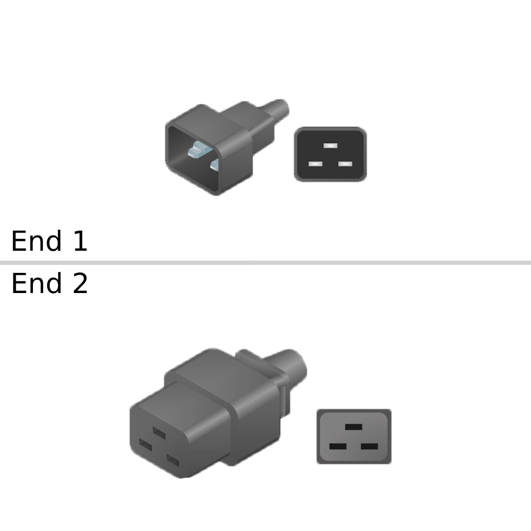 NetApp X-50619-00 - 2.5m Power Cable with Plug IEC60320-C20/IEC60320-C19 | PWR CRD,16A,250V,C19-C20,2M,INDIA