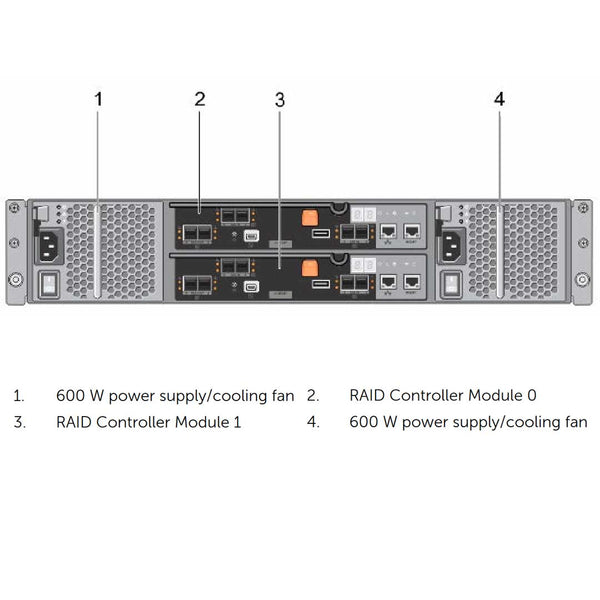 Dell PowerVault MD3400 12x3.5" 12Gb SAS CTO Storage Array
