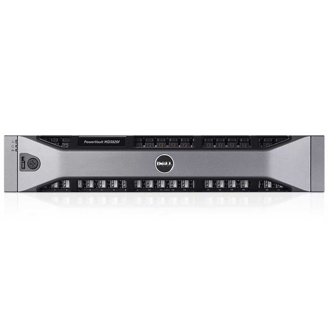 Dell PowerVault MD3820f 24x2.5" 16Gb Fibre Channel (FC) CTO Storage Array