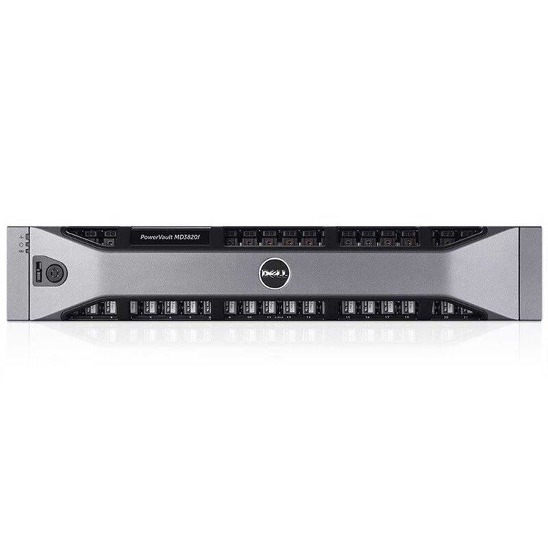 Dell PowerVault MD3820f 24x2.5" 16Gb Fibre Channel (FC) CTO Storage Array