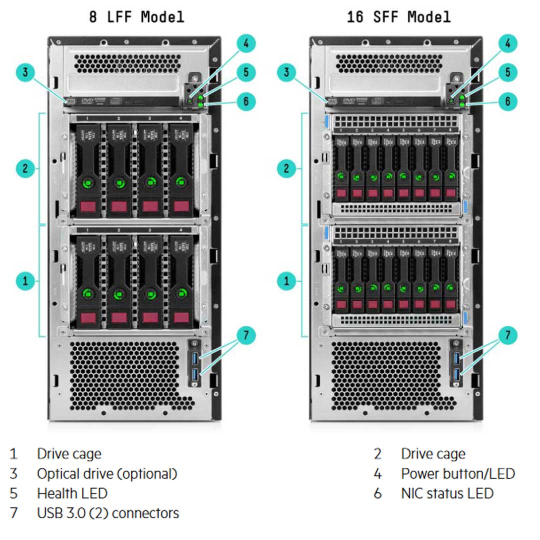 776935-B21 - HPE ProLiant ML110 Gen9 8 Server Chassis