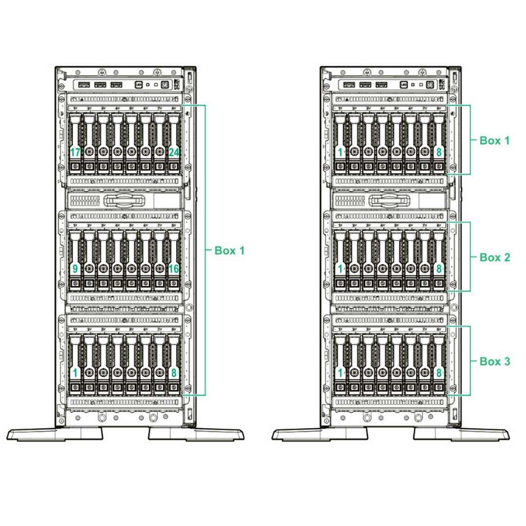 Hpe Proliant Ml350 Gen10 8 Rack Server Chassis | 877627-B21