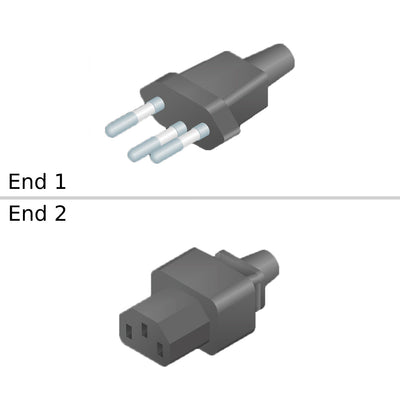 Netapp Nbr14136 to C13 2.1M Power Cable | X-CAB-250V-10A-BR-R6
