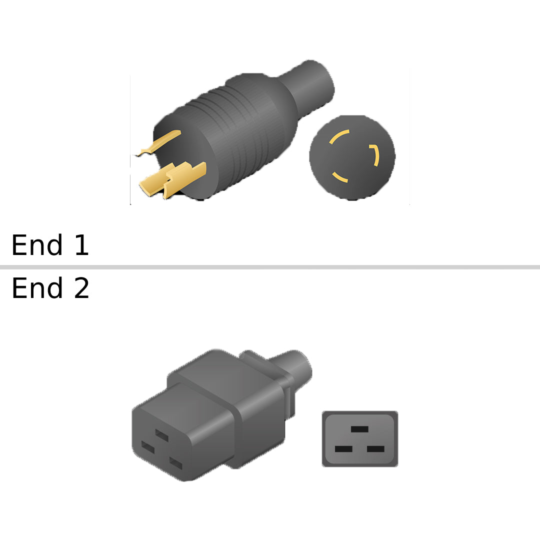 NetApp X-CAB-9K16A-US2-R6 - 4m Power Cable with Plug NEMA L6-20P/IEC60320-C19 | Pwr Cord, Cisco 250V 16A, US/JAPAN NEMA