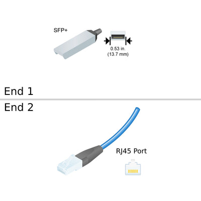 Netapp SFP+ to Rj45 Data Cable | X-GLC-T-R6