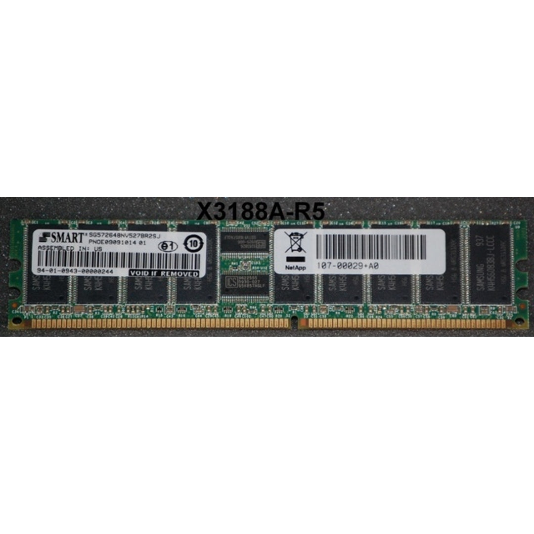 NetApp X3188A-R5 512MB ECC DIMM Memory (107-00029)