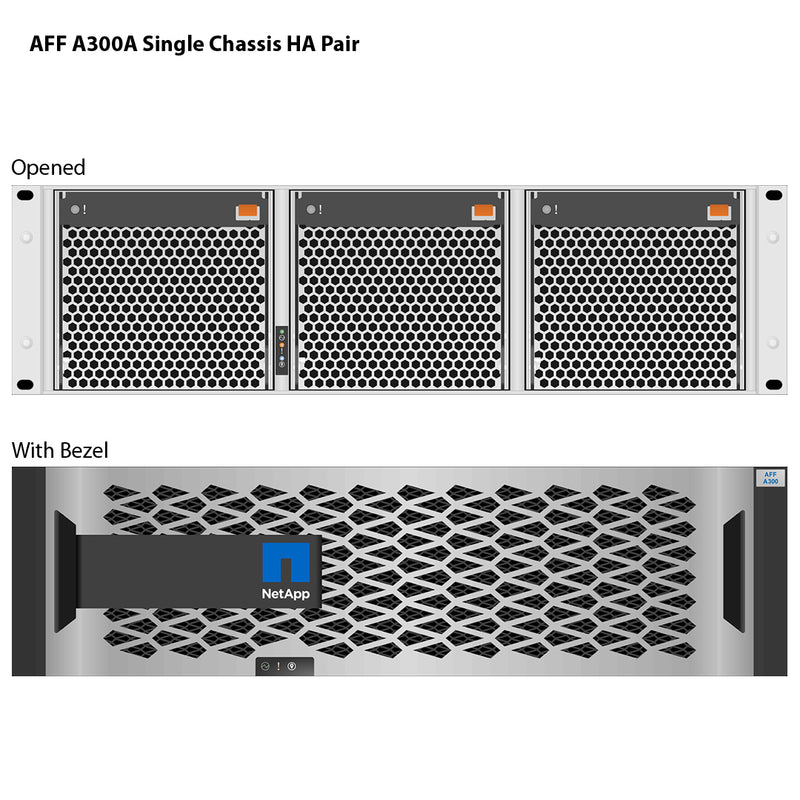 NetApp All Flash FAS (AFF) A300 Single Chassis HA Pair Filer Head (AFF-A300A)