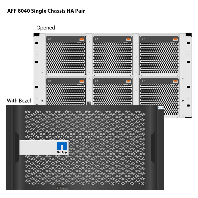 NetApp All Flash FAS (AFF) 8040 Single Chassis HA Pair Filer Head (AFF-8040A)