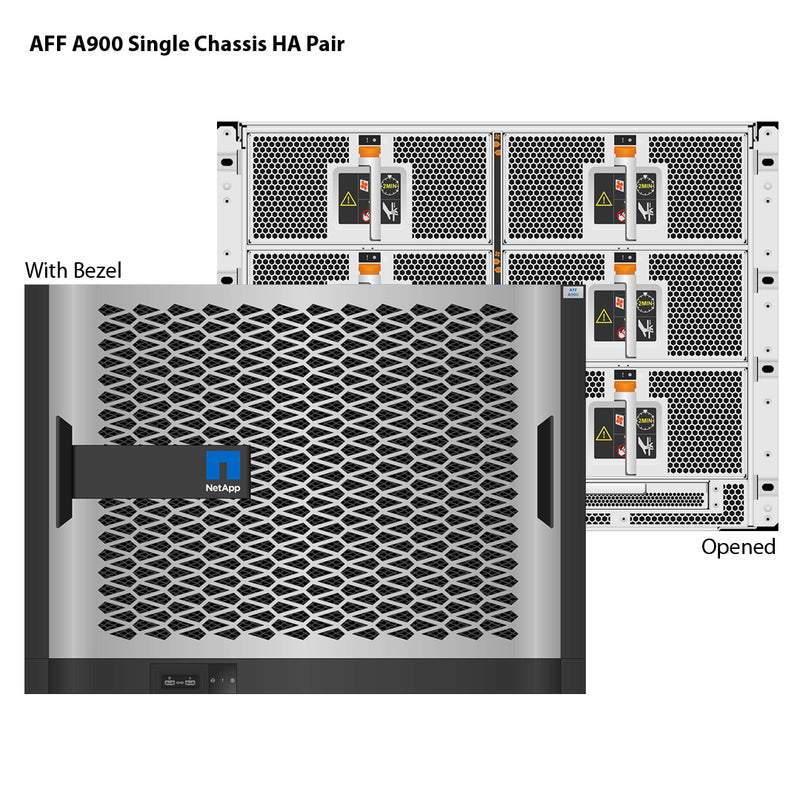 NetApp AFF A900 Single Chassis HA Pair Filer Head (AFF-A900A)