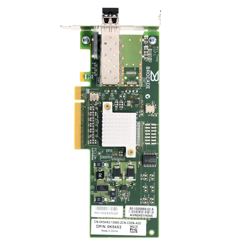 Dell Brocade 815 Single Port 8Gb Fibre Channel SFP+ x8 PCI-e HBA Low Profile