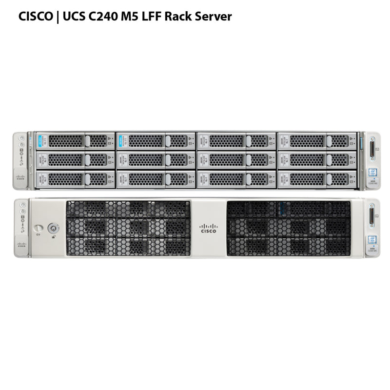 Cisco UCS C240 C-Series M5 12x 3.5" LFF + 2x2.5" Rack Servers CTO