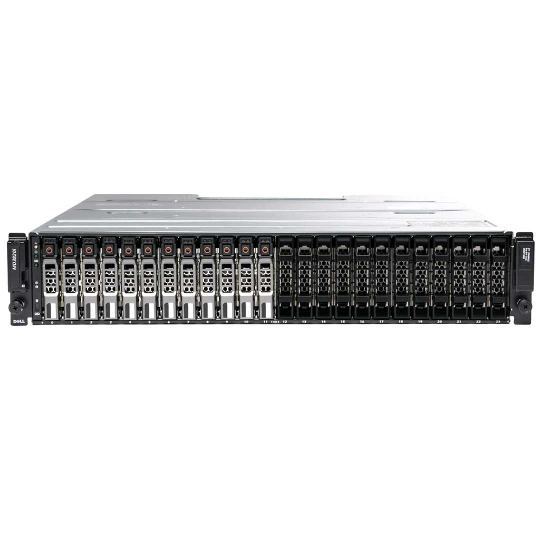Dell PowerVault MD3820i 24x2.5" 10GBASE-T iSCSI CTO Storage Array