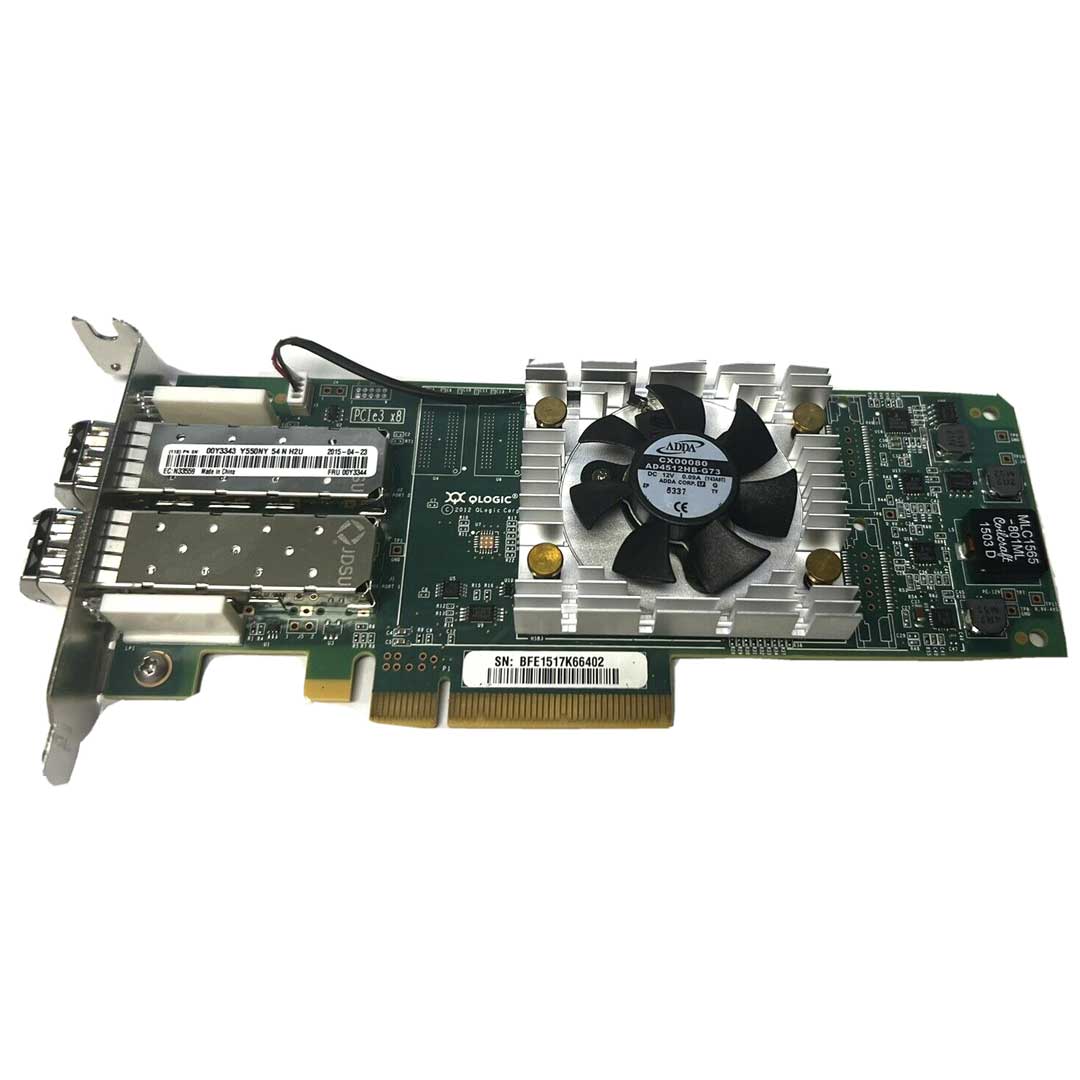 Dell Qlogic 2662, Dual Port 16Gb, Fibre Channel x8 PCI-e HBA, Low Profile | 7FT0G