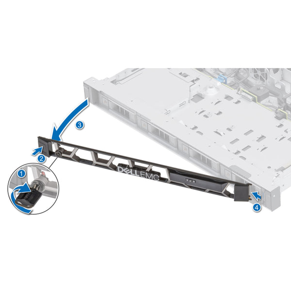 521RX | Dell PowerEdge 1U Gen 15 Security Bezel with LCD - Express