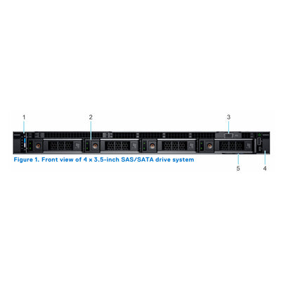 Dell PowerEdge R650 Rack Server Chassis (4x3.5")