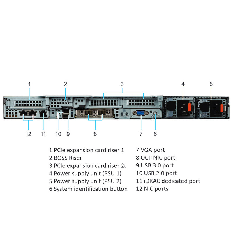 Dell PowerEdge R650xs 8x 2.5" Chassis