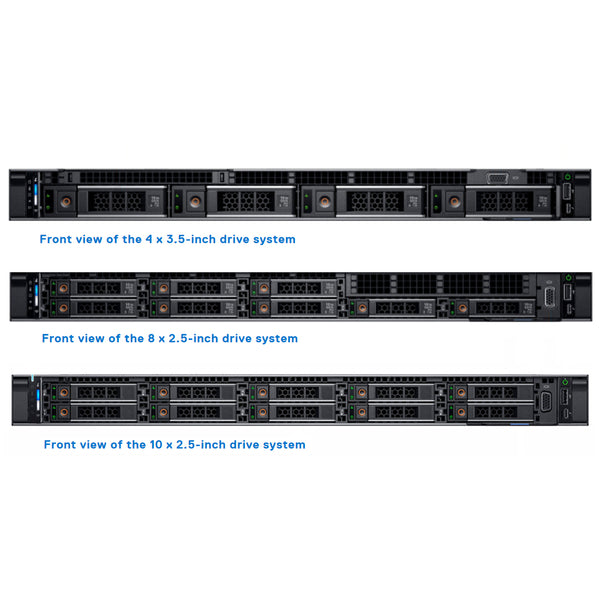 Dell PowerEdge R6525 Rack Server Chassis (10x2.5") (6x 2.5" SAS/SATA + 4 NVMe)