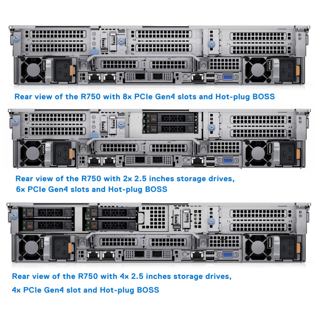 Dell PowerEdge R750 Chassis CTO 16x2.5" SFF
